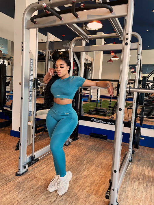 Blue workout set